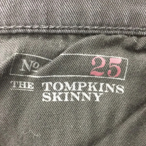 Polo Ralph Lauren The Tompkins Skinny Jeans Womens 25 Lace Up Black Coated Denim - Picture 11 of 14